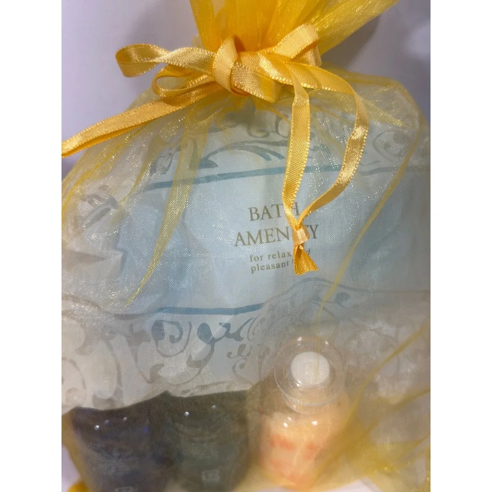 Japanese Plegaria Kracie Travel Bath Amenity 2 Set Shampoo Body Soap Shea Butter